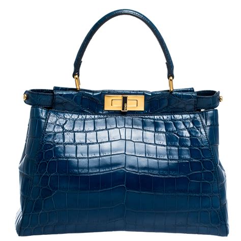 fendi peekaboo medium size|Fendi peekaboo crocodile.